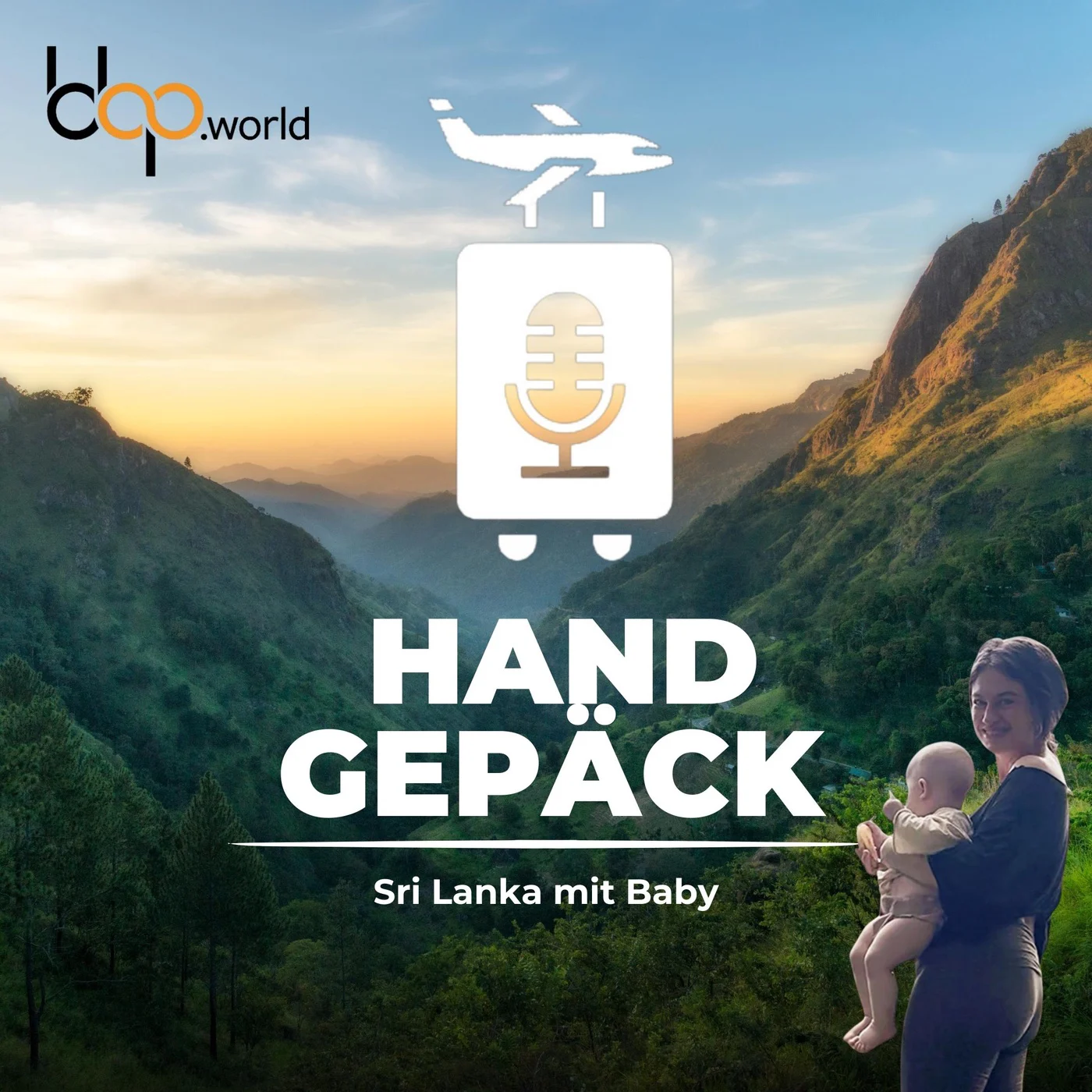 Mama mit Baby - Ausblick auf Ferne in Sri Lanka